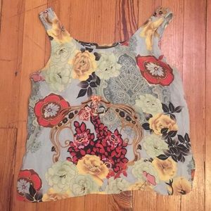 Silk Floral Top